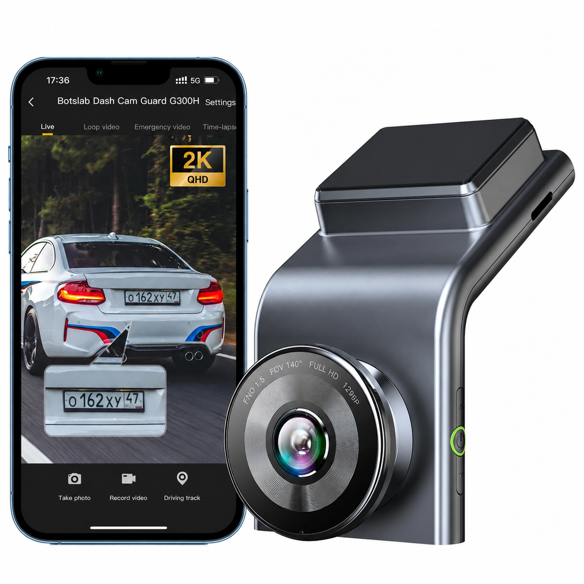 Dash Cam multicanale G300H a 2 canali